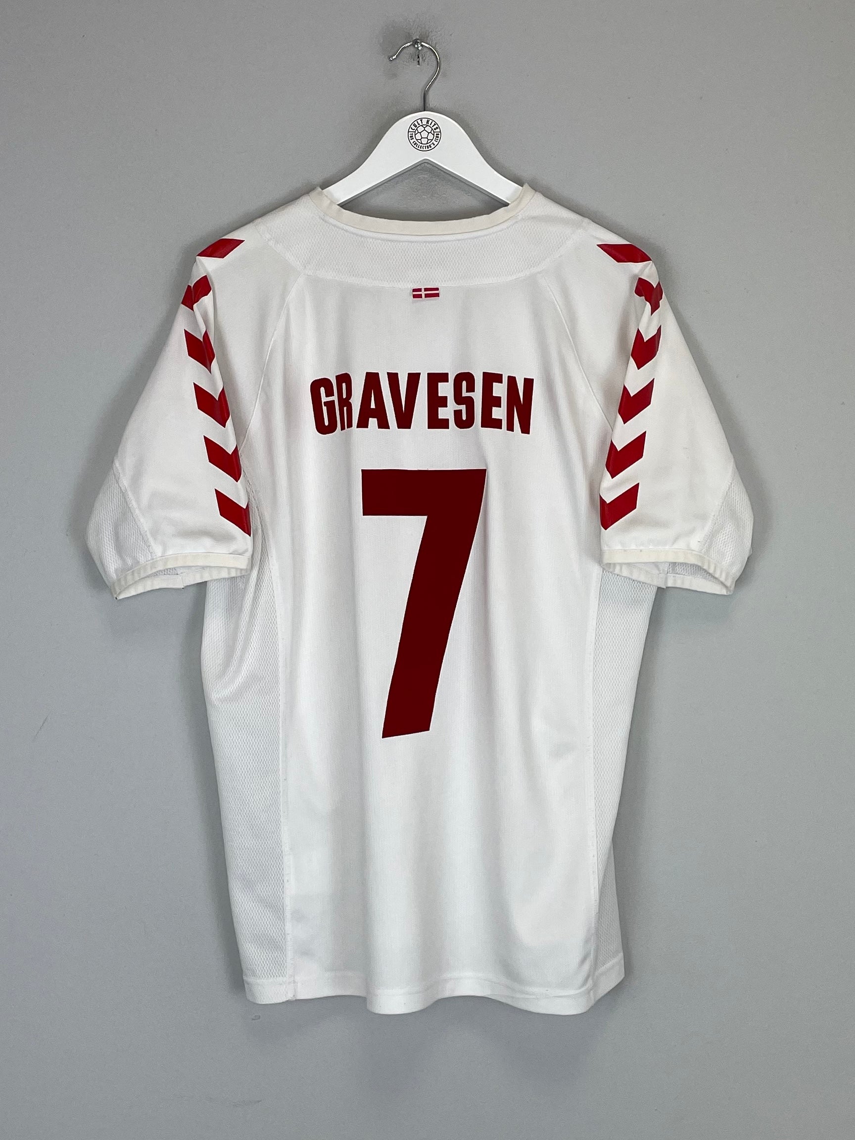 2004 DENMARK GRAVESON #7 AWAY SHIRT (M) HUMMEL