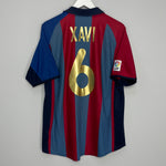 2001/02 BARCELONA XAVI #6 HOME SHIRT (L) NIKE