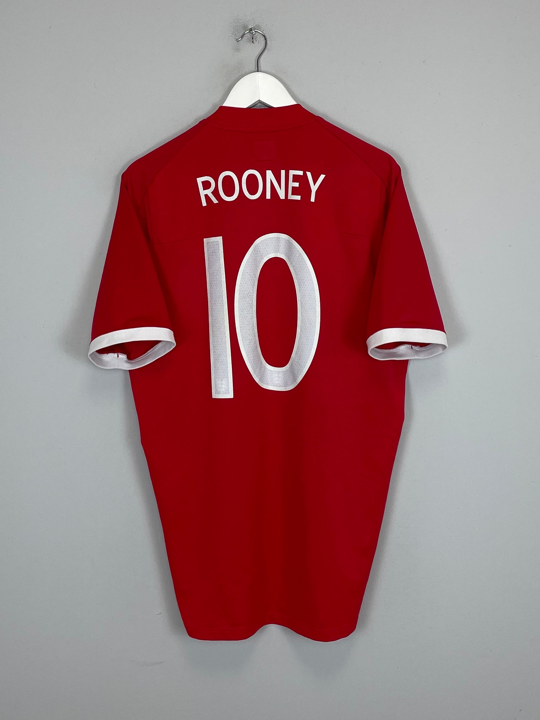 2010/11 ENGLAND ROONEY #10 AWAY SHIRT (L) UMBRO