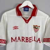 1994/95 SEVILLA HOME SHIRT (M) UMBRO