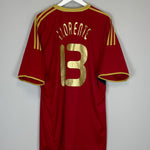 2009 SPAIN LLORENTE #13 *CONFEDERATIONS CUP HOME SHIRT (XXL) ADIDAS