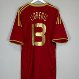 2009 SPAIN LLORENTE #13 *CONFEDERATIONS CUP HOME SHIRT (XXL) ADIDAS