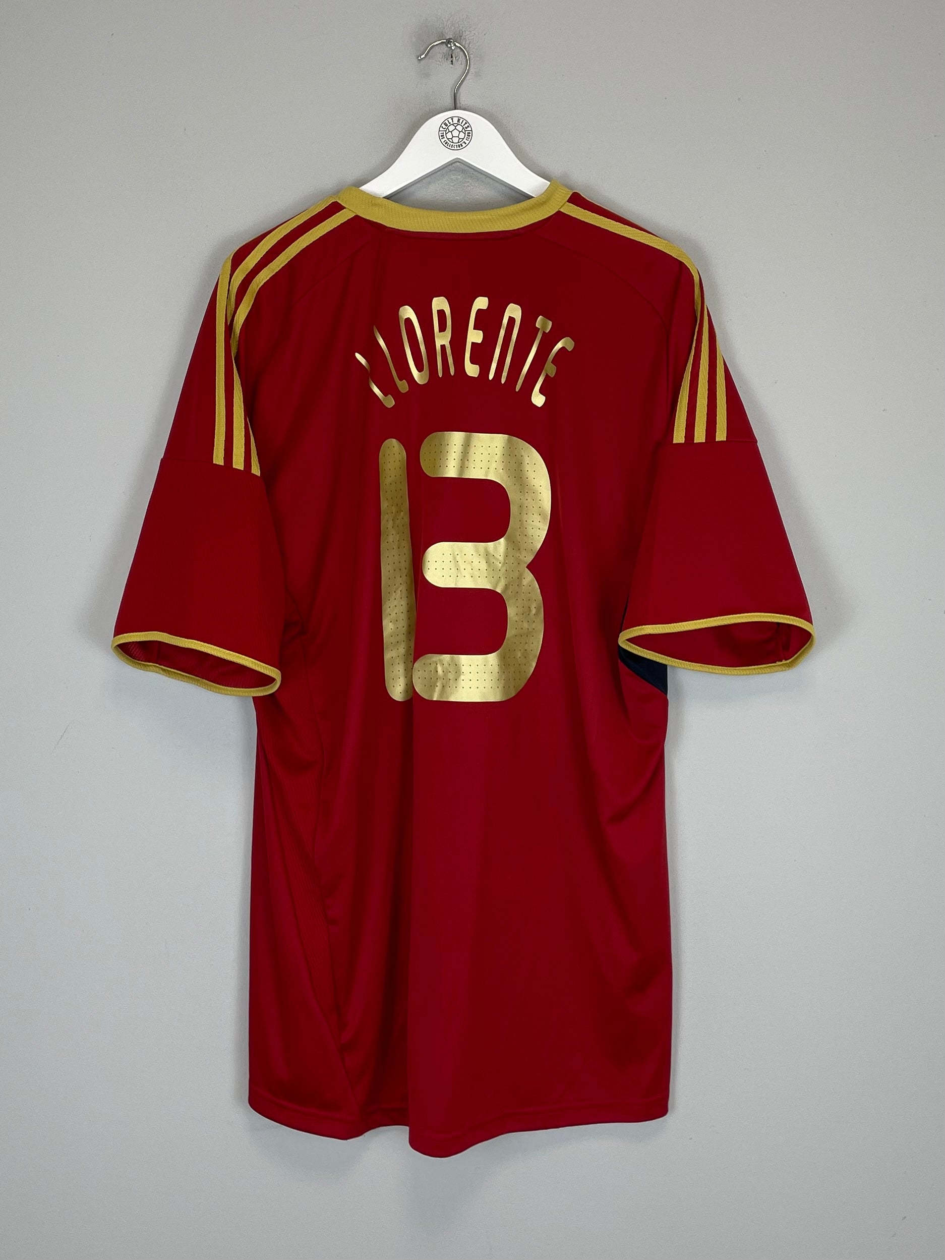 2009 SPAIN LLORENTE #13 *CONFEDERATIONS CUP HOME SHIRT (XXL) ADIDAS