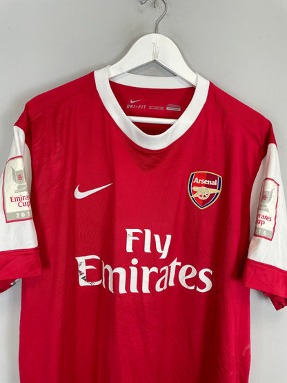 2010/11 ARSENAL WALCOTT #14 *FA CUP* HOME SHIRT (XXL) NIKE