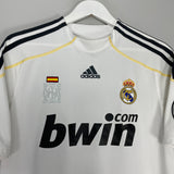 2009/10 REAL MADRID RONALDO #9 C/L HOME SHIRT (M) ADIDAS