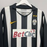 2010/11 JUVENTUS MARCHISIO #8 L/S HOME SHIRT (XL) NIKE