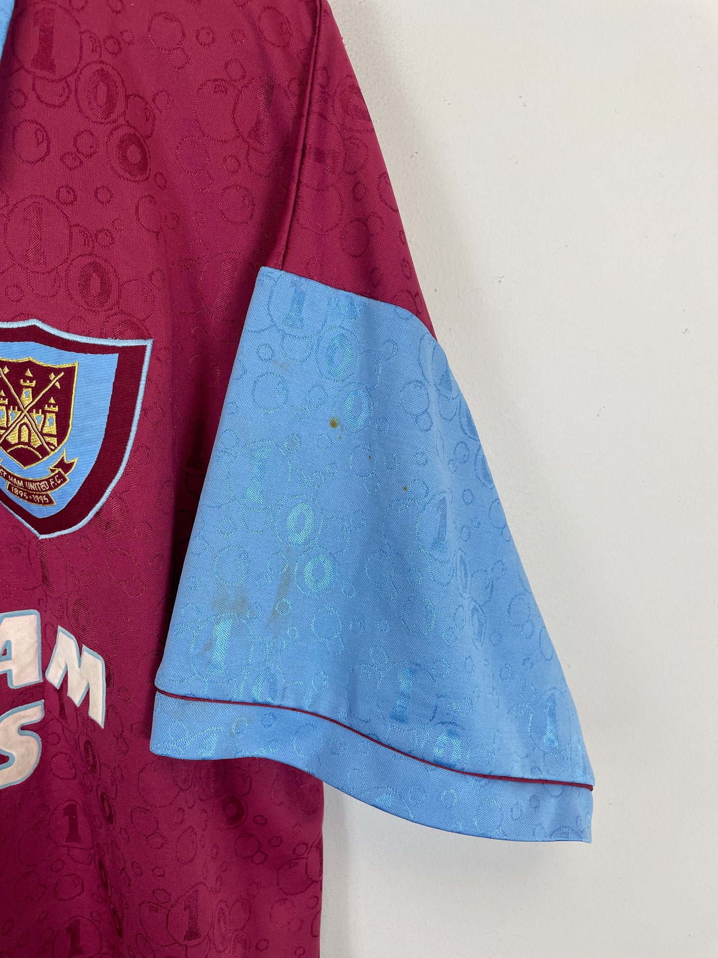 1995/97 WEST HAM HOME SHIRT (XL) PONY