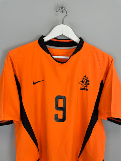 2002/04 NETHERLANDS V.NISTELROOY #9 HOME SHIRT (S) NIKE