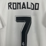 2015/16 REAL MADRID RONALDO #7 HOME SHIRT (L) ADIDAS