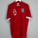 2010/11 ENGLAND ROONEY #10 AWAY SHIRT (L) UMBRO