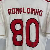 2010/11 AC MILAN RONALDINHO #80 AWAY SHIRT (M) ADIDAS