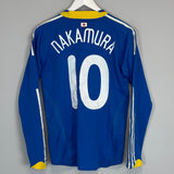 2008/09 JAPAN NAKAMURA #10 *PLAYER ISSUE* L/S HOME SHIRT (S) ADIDAS