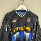 2001/03 ESPANYOL DELUCAS #14 L/S AWAY SHIRT (M) JOHN SMITH