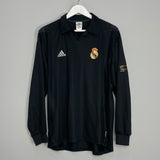 2001/02 REAL MADRID FIGO #10 L/S CENTENARY AWAY SHIRT (L) ADIDAS