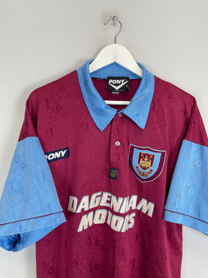 1995/97 WEST HAM HOME SHIRT (XL) PONY