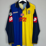 2001/02 HELLAS VERONA L/S HOME SHIRT (XXL) LOTTO