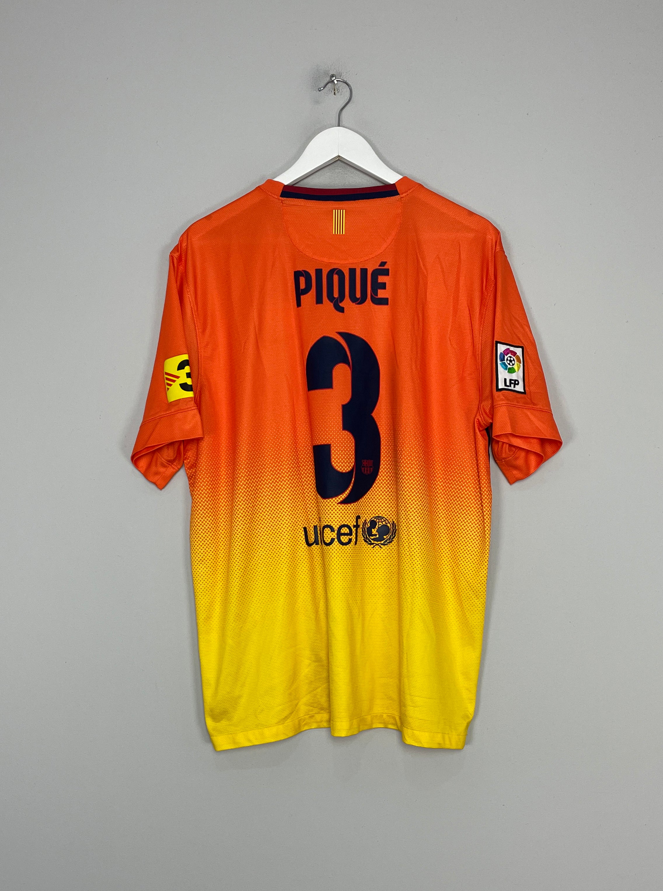 2012/13 BARCELONA PIQUE #3 AWAY SHIRT (XL) NIKE