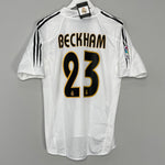 2004/05 REAL MADRID BECKHAM #23 *BNWT* HOME SHIRT (M) ADIDAS