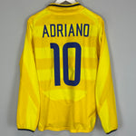 2003/04 INTER MILAN ADRIANO #10 L/S AWAY SHIRT (S) NIKE