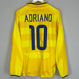 2003/04 INTER MILAN ADRIANO #10 L/S AWAY SHIRT (S) NIKE