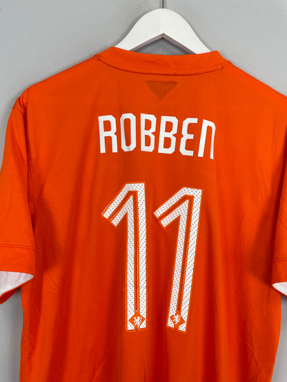 2014/15 NETHERLANDS ROBBEN #11 HOME SHIRT (XL) NIKE