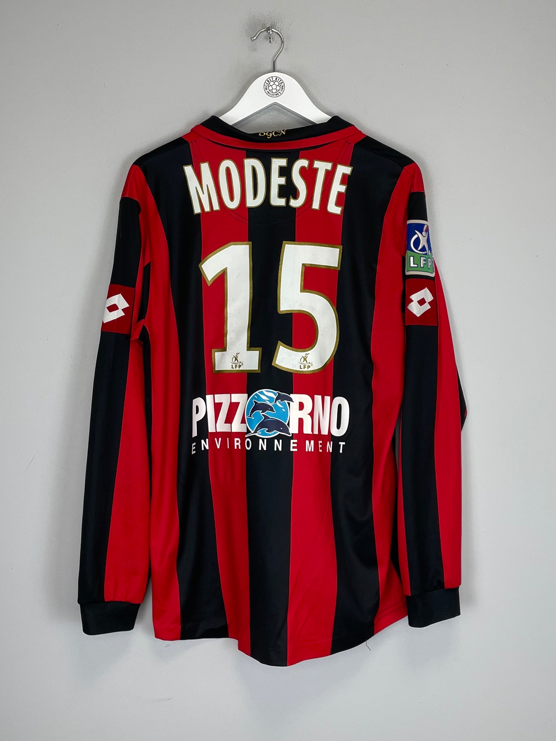 2007/08 COTE D'AZUR MODESTE #17 L/S HOME SHIRT (L) LOTTO