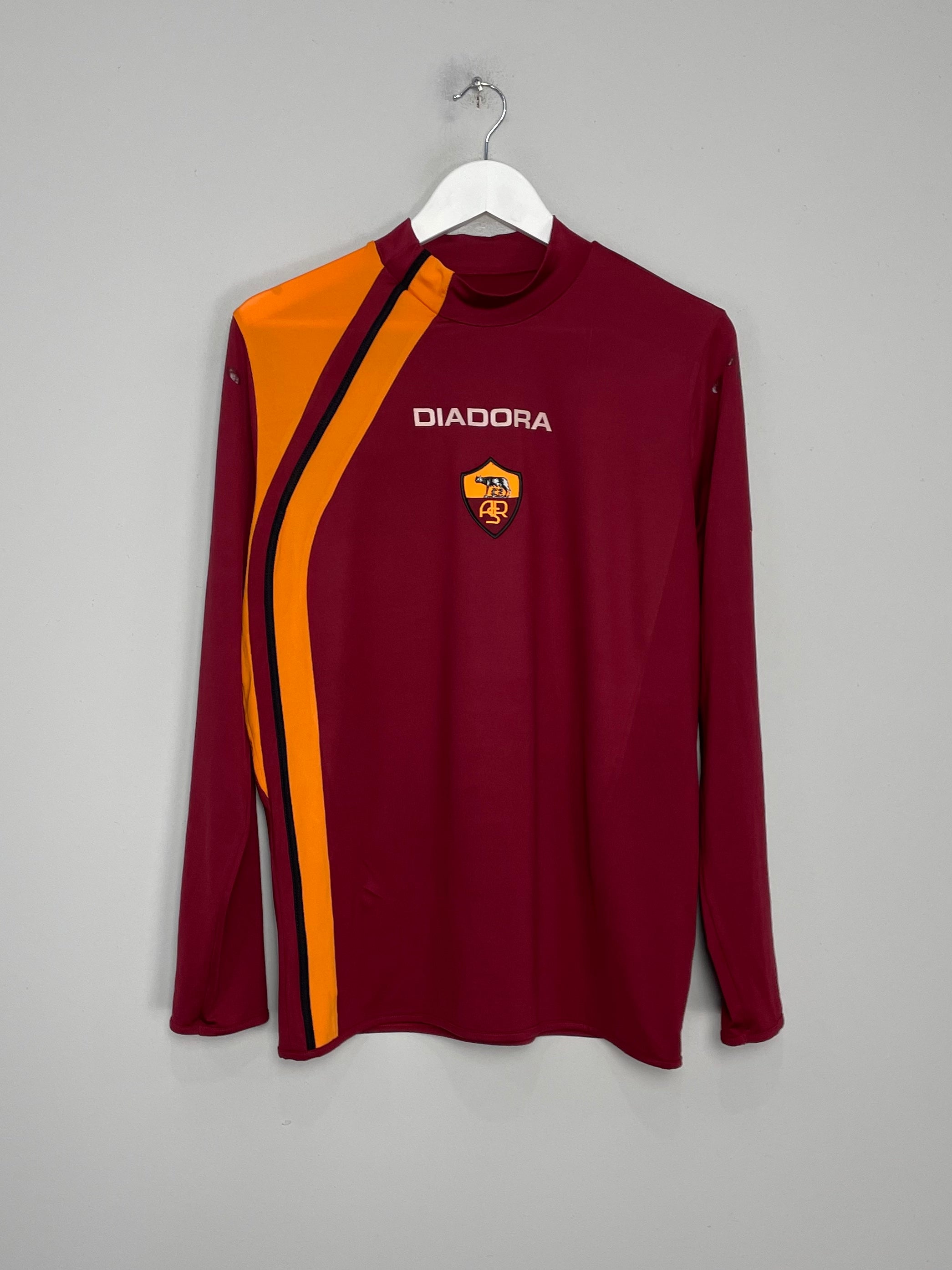 2005/06 ROMA L/S HOME SHIRT (L) DIADORA