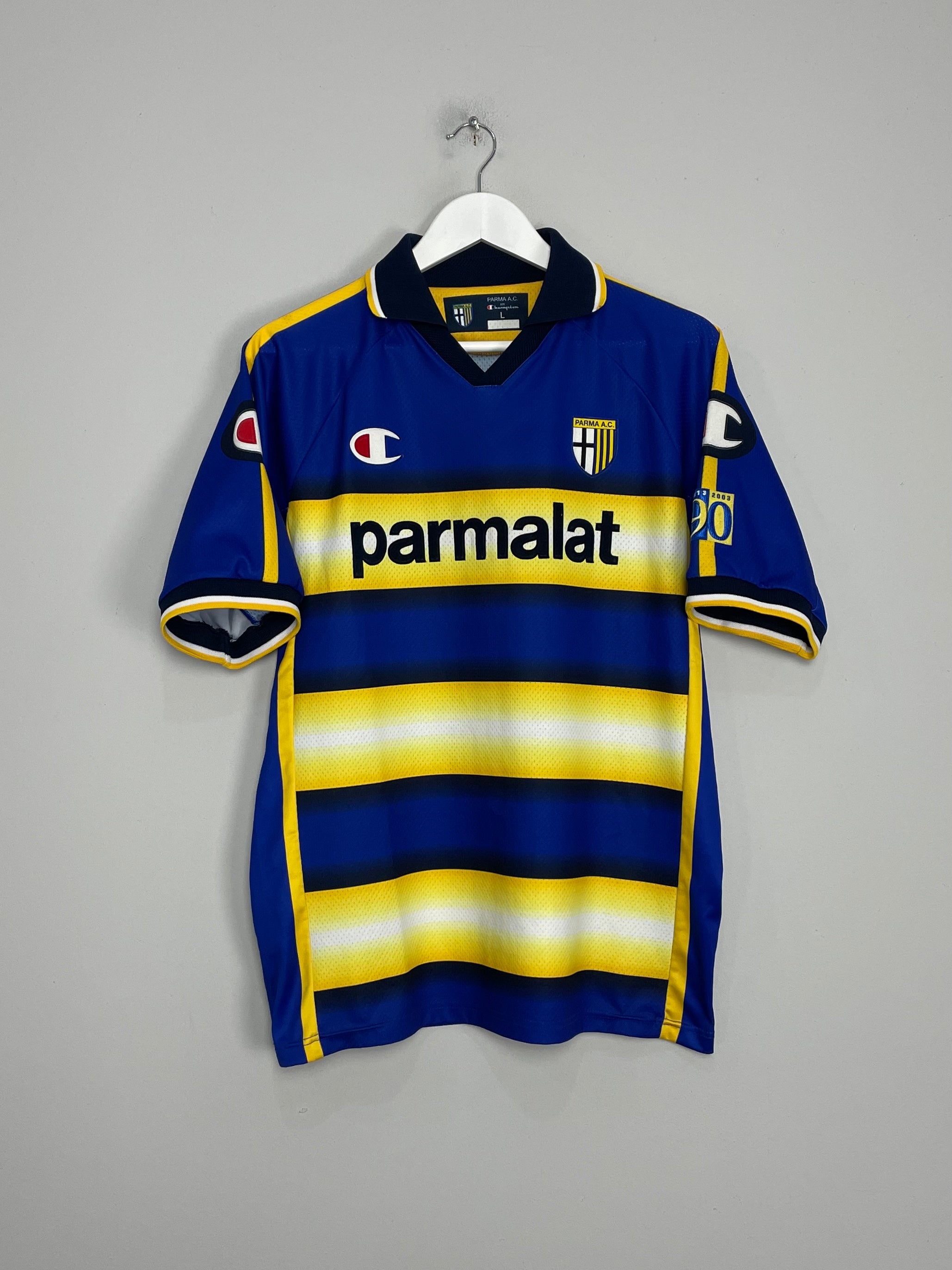 2003/04 PARMA HOME SHIRT (L) CHAMPION