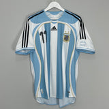 2006/07 ARGENTINA TEVEZ #11 HOME SHIRT (M) ADIDAS