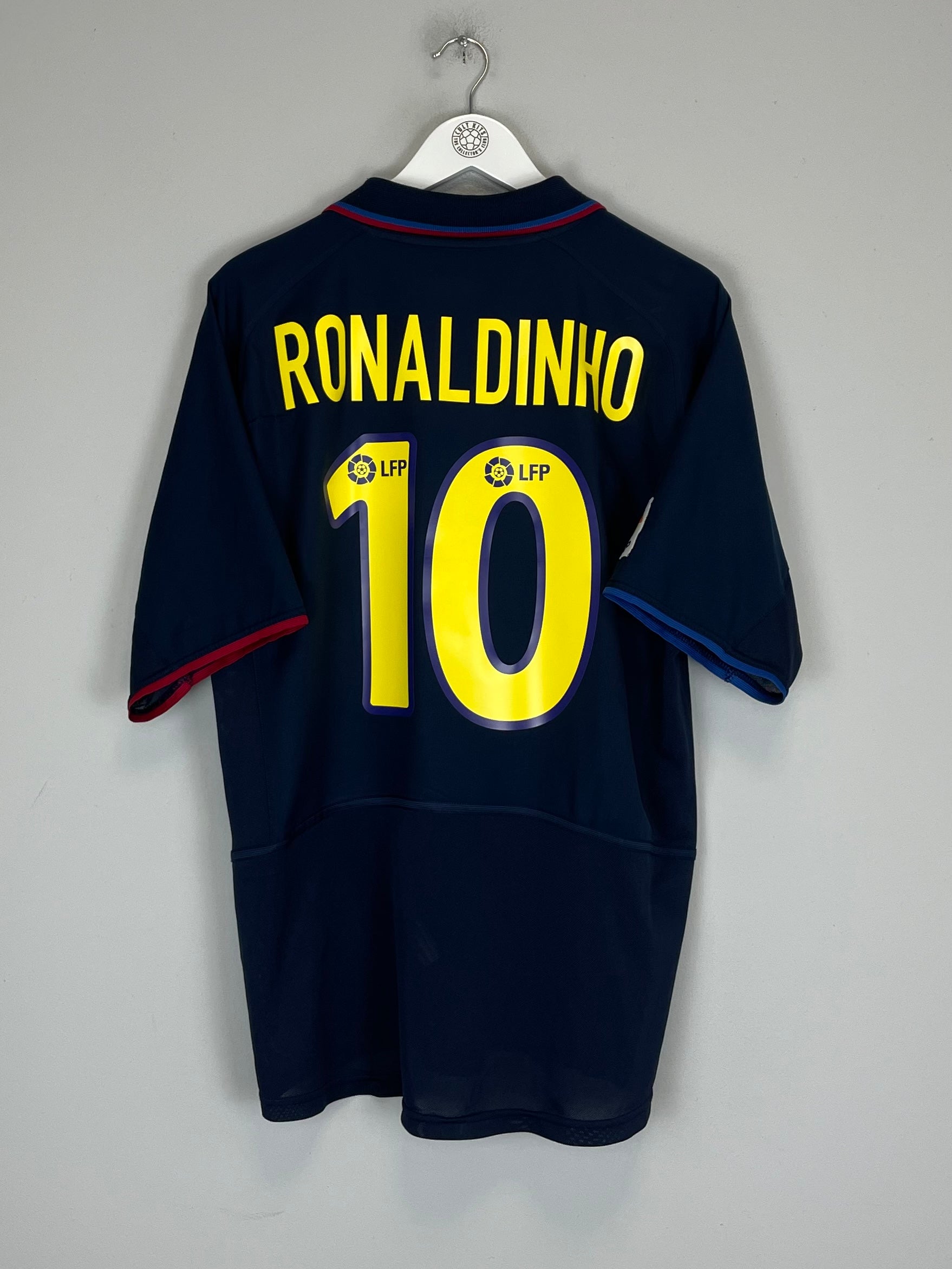 2002/04 BARCELONA RONALDINHO #10 AWAY SHIRT (L) NIKE