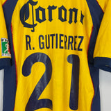 2001/02 CLUB AMERICA R.GUTIERREZ #21 HOME SHIRT (M) NIKE