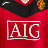 2009/10 MANCHESTER UNITED GIGGS #11 C/L HOME SHIRT (XL) NIKE