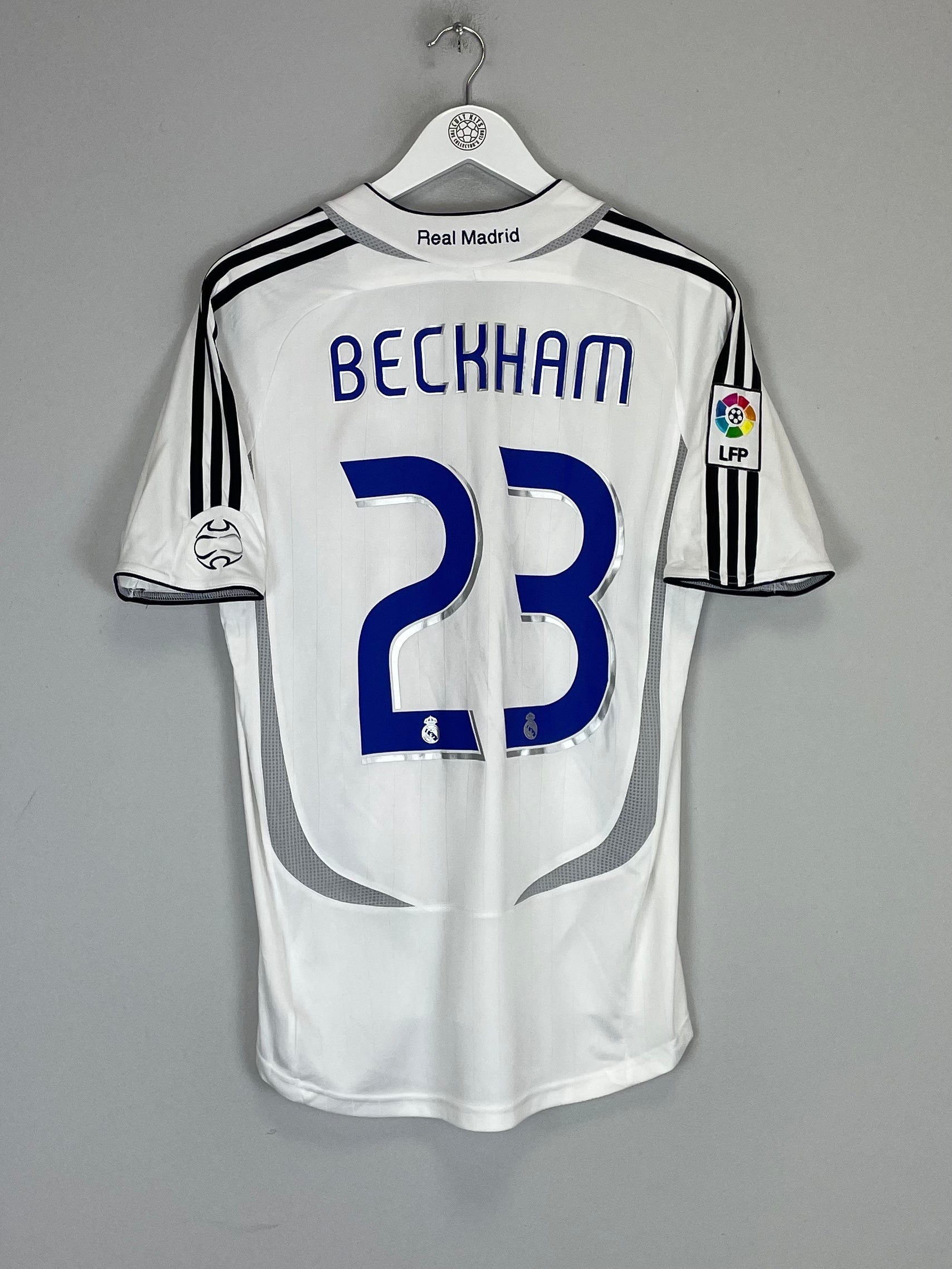 2006/07 REAL MADRID BECKHAM #23 HOME SHIRT (M) ADIDAS