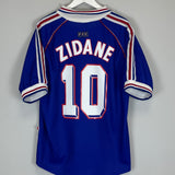 1998/00 FRANCE ZIDANE #10 HOME SHIRT (XL) ADIDAS