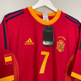 2002/04 SPAIN RAUL #7 *BNWT* HOME SHIRT (L) ADIDAS