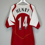 2004/05 ARSENAL HENRY #14 HOME SHIRT (XL) NIKE