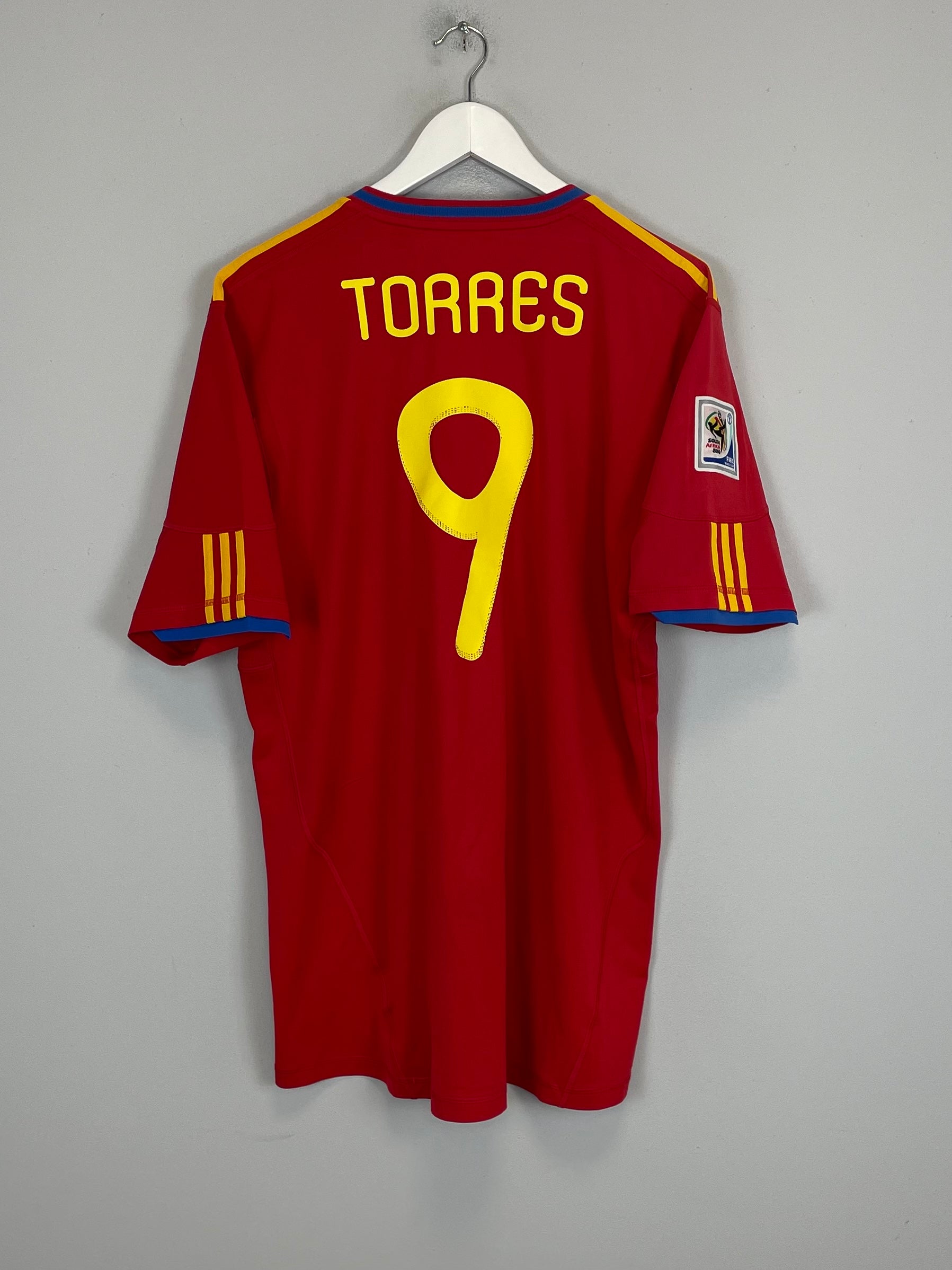 2010/11 SPAIN TORRES #9 HOME SHIRT (XL) ADIDAS