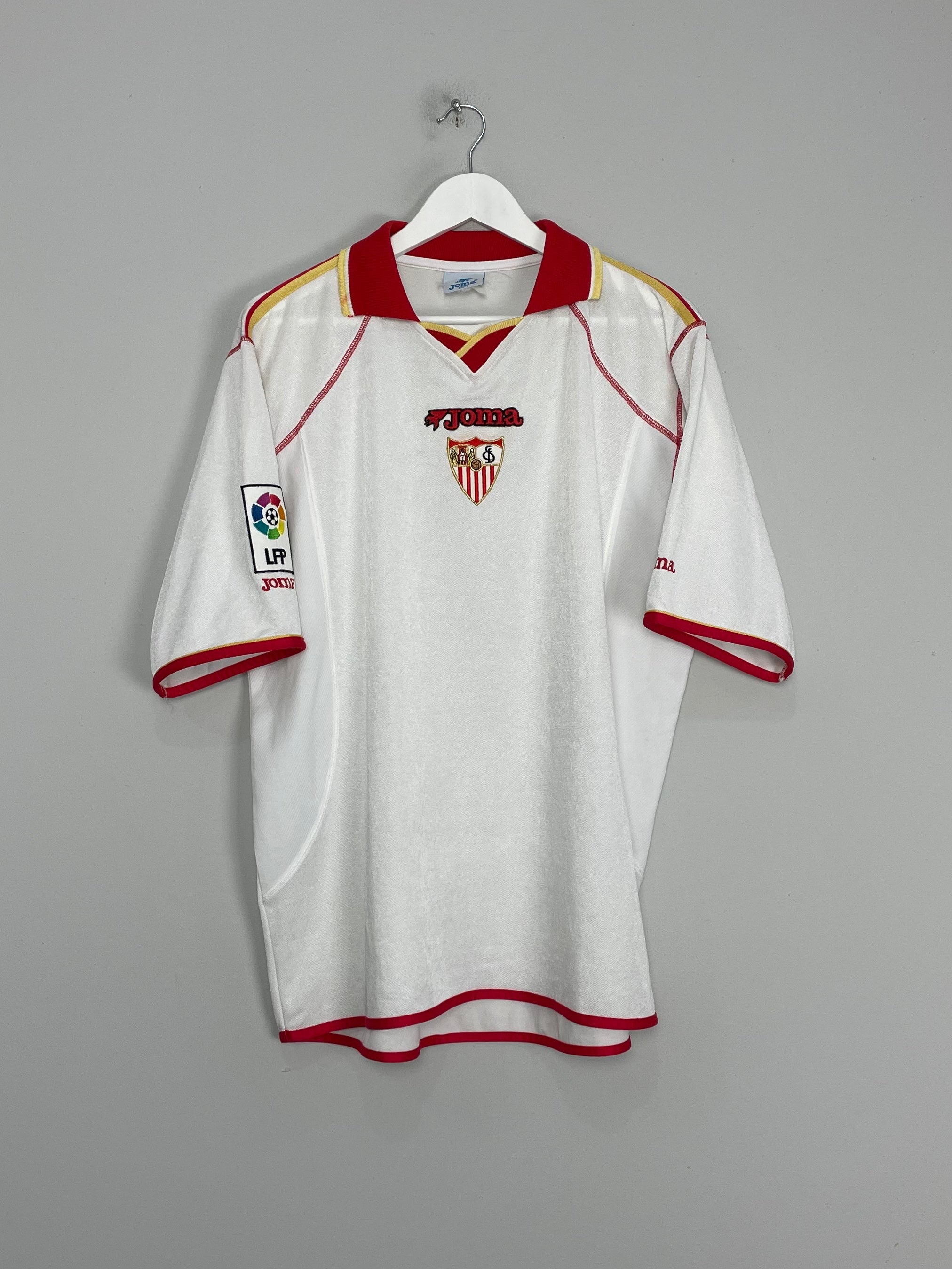 2001/02 SEVILLA HOME SHIRT (L) JOMA