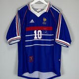 1998/00 FRANCE ZIDANE #10 *SPECIAL* HOME SHIRT (XL) ADIDAS