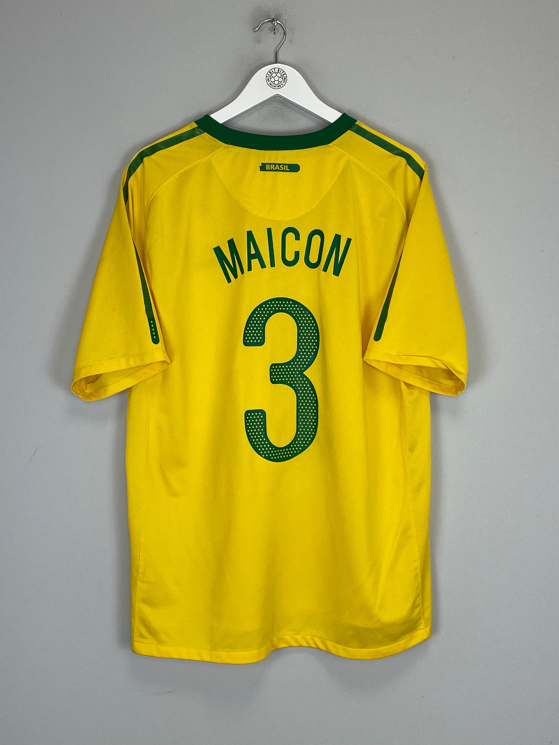 2010/11 BRAZIL MAICON #3 HOME SHIRT (XL) NIKE