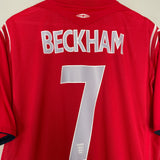 2004/06 ENGLAND BECKHAM #7 AWAY SHIRT (XXL) UMBRO