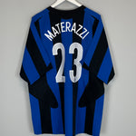 2005/06 INTER MILAN MATERAZZI #23 HOME SHIRT (XL) NIKE