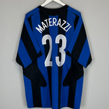 2005/06 INTER MILAN MATERAZZI #23 HOME SHIRT (XL) NIKE