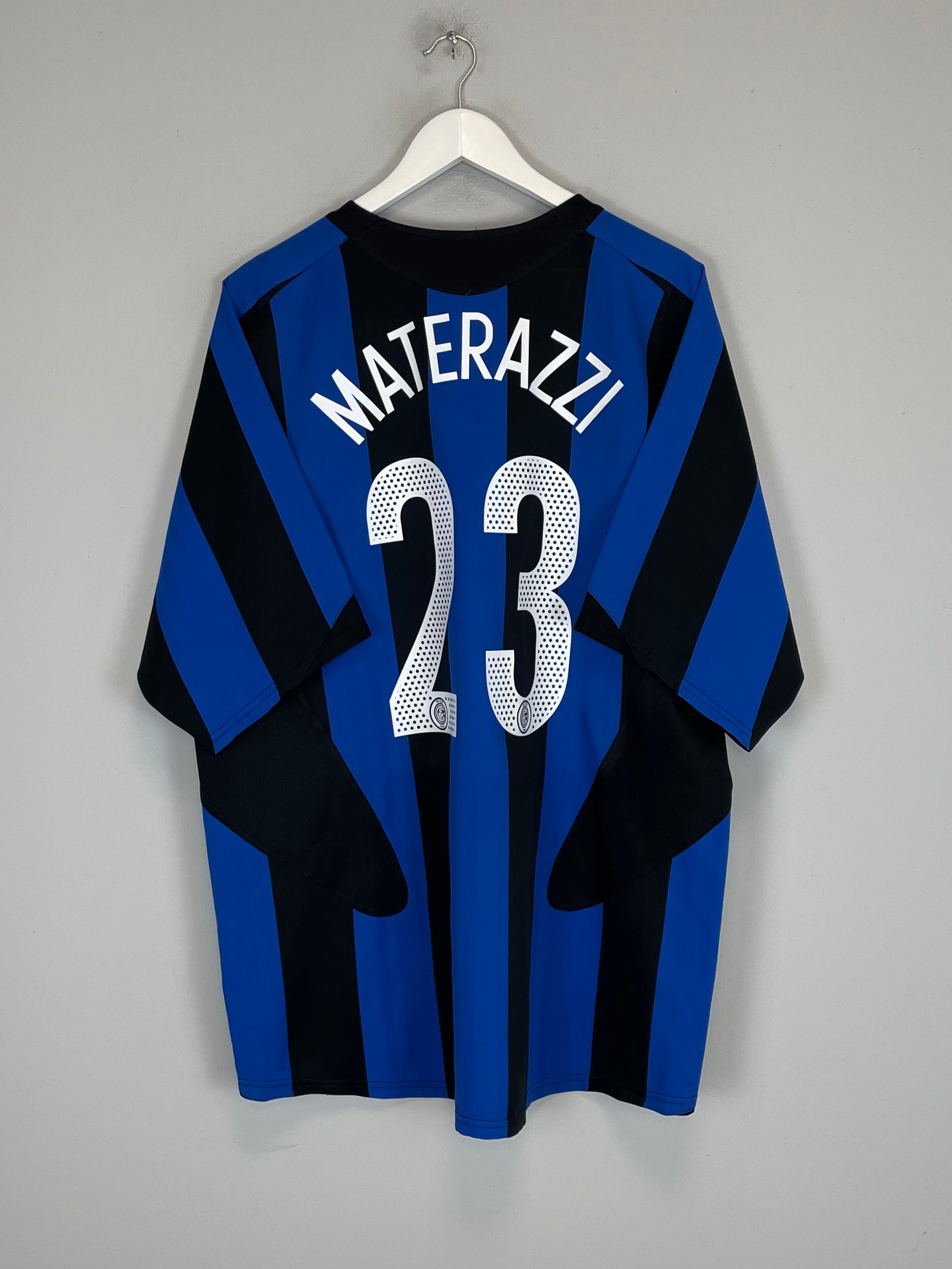 2005/06 INTER MILAN MATERAZZI #23 HOME SHIRT (XL) NIKE