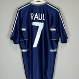 1998/99 REAL MADRID RAUL #7 AWAY SHIRT (M) ADIDAS