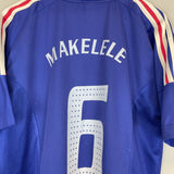 2002/04 FRANCE MAKELELE #6 HOME SHIRT (L) ADIDAS