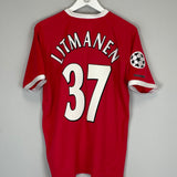 2000/02 LIVERPOOL LITMANEN #37 C/L HOME SHIRT (M) REEBOK