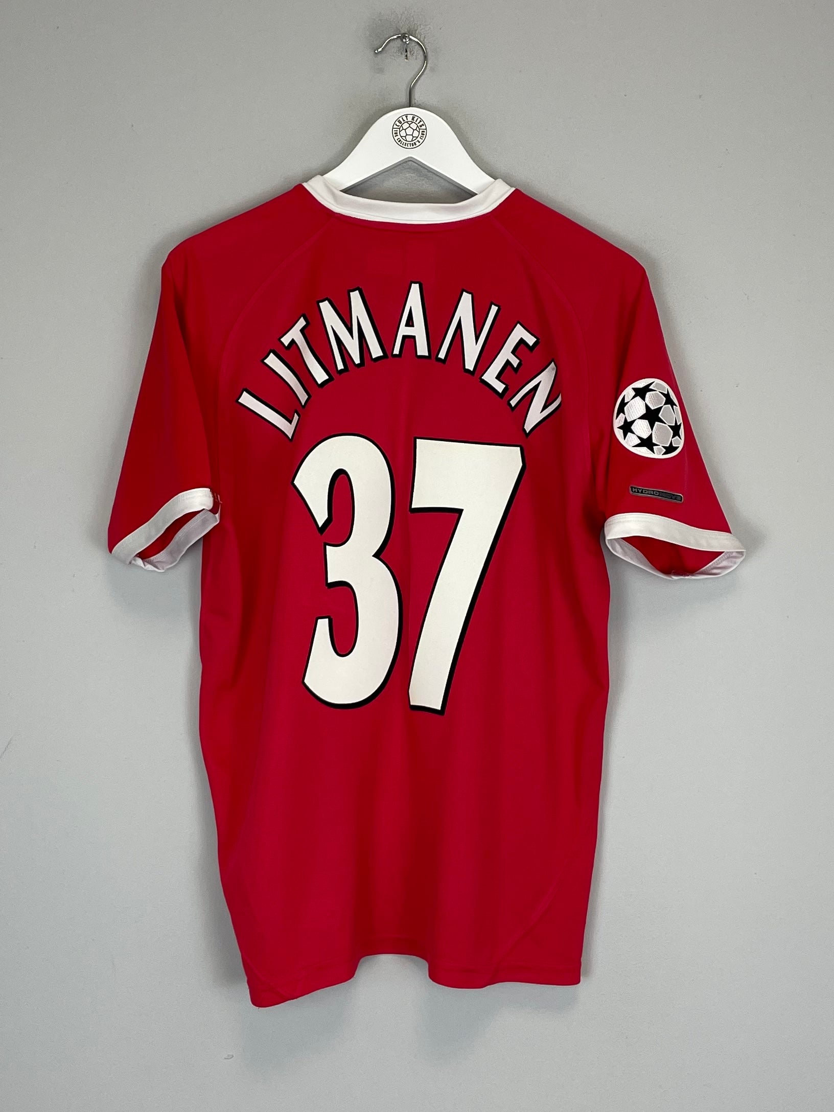 2000/02 LIVERPOOL LITMANEN #37 C/L HOME SHIRT (M) REEBOK