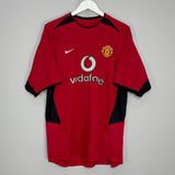 2002/04 MANCHESTER UNITED BECKHAM #7 HOME SHIRT (L) NIKE