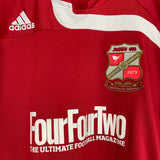 2009/10 SWINDON TOWN HOME SHIRT (L) ADIDAS